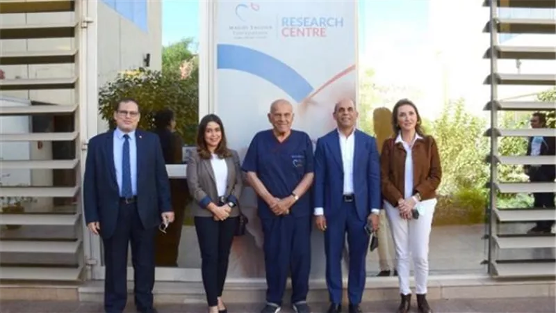 بالصور..رئيس بنك القاهرة في زيارة لمركز أسوان للقلب لتعزيز أواصر التعاون
