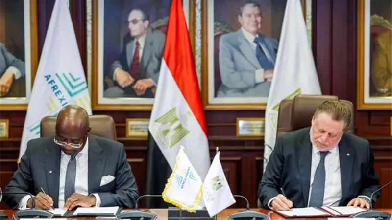 البنك المركزي المصري وبنك التصدير والاستيراد الإفريقي يوقعان مذكرة تفاهم لإنشاء بنك للذهب في مصر