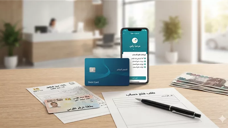 كيف تفتح حسابًا بنكيًا لأول مرة؟ المستندات والمصاريف والشروط